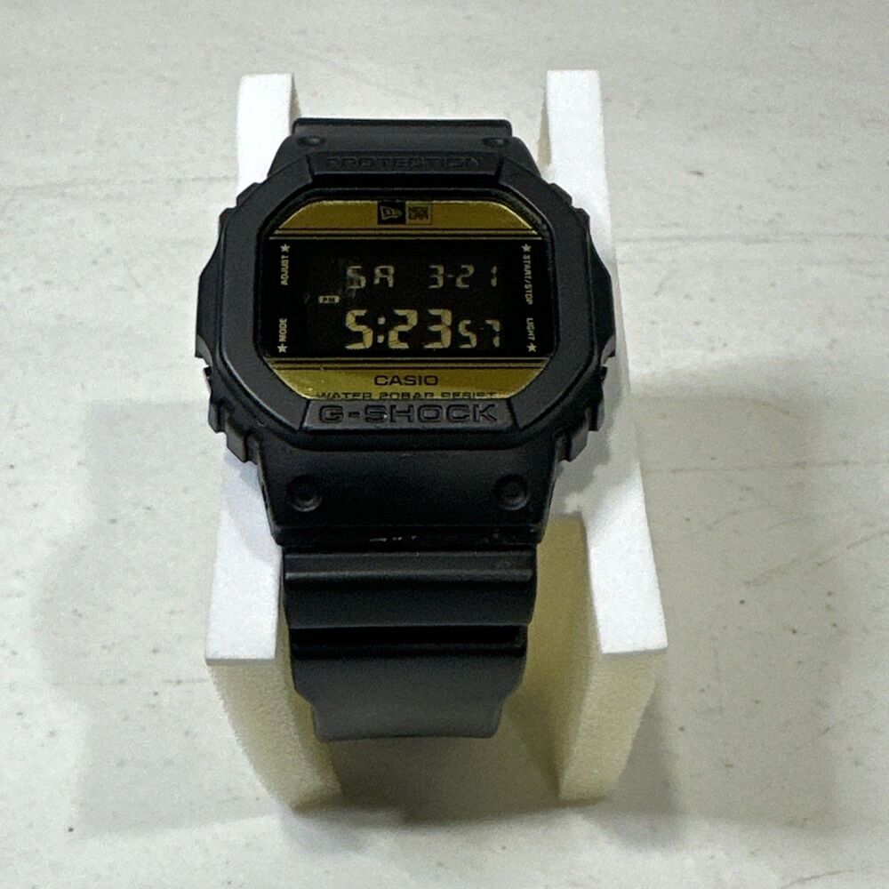Casio G-Shock 3229 DW-5600NE Men Watch 43mm New Era Black 200M Alarm New Battery